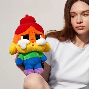 Rainbow Plush Stuffed Animal - Multicolor Cute Character